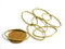 Links - Raw Brass - Oval - 26.2mm x 16mm - 20 pcs - Pim's Jewelry Supplies