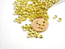 Mini Bead Caps - 14k Gold Plated - 4mm - 50 pcs - Pim's Jewelry Supplies