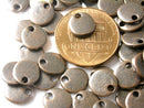 Antiqued DARK Copper Tiny Disc - 10 pcs - Pim's Jewelry Supplies