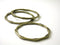 Links - Antique Bronze Plated - Hammered - 41mm - 2 pcs - Pim's Jewelry Supplies