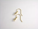 Ear Wire - 18k Gold Plated - 18mm - 6 pcs