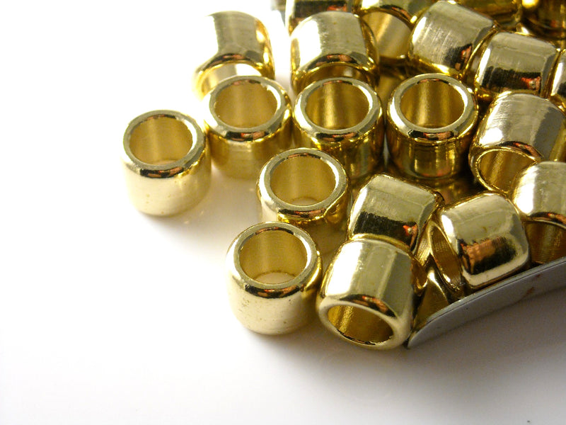 100 PCS Round solid brass large jump rings , brass open split rings