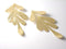 Charm - 18k Gold Plated - Leaf Shape - 61mm - 2 pcs