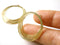 Charm - Gold Plated - Laser-Cut Hoops - 31.5mm - 2 pcs
