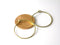 Hoop Earrings - Raw Brass - 20mm - 20 pcs (10 pairs)