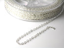 Chain - Silver Plated - 2.5mm x 2mm - 45 feet