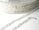 Chain - Silver Plated - 2.5mm x 2mm - 45 feet