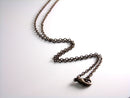 Textured Cable Link Chain Necklace, Antique Copper Plated, 2.6mmx2mm, Choose your length