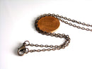 Necklace - Antique Copper Plated- Textured- 2.6mm x 2mm - Choose your length