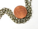 Chain - Antique Bronze Plated - 5mm x 2mm - 10 Feet
