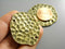 Antiqued Brass Textured Discs - 34mm - 2 pcs - Pim's Jewelry Supplies