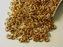 Antique Copper 4mm x 3mm OVAL Open Jump Rings - 100 pcs - Pim's Jewelry Supplies
