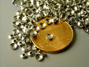 Mini Bead Caps, Dark Silver - 50 pcs - Pim's Jewelry Supplies