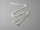 Necklace - Silver Plated - 3mm x 2mm - Flatten Links - Choose your length - Pim's Jewelry Supplies