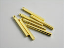 Charm - Gold Plated - 14k Gold Bar - 20mm - 2 pcs - Pim's Jewelry Supplies