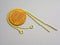 Ear Thread - 14k Gold Plated - 85mm - 2 pcs - Pim's Jewelry Supplies