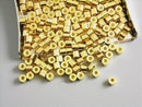 Spacers - 14k Gold Plated - Round Tube - 2.5mm - 20 pcs - Pim's Jewelry Supplies