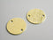 Charm - 14k Gold Plated - Round Tag & Textured - 16mm - 2 pcs - Pim's Jewelry Supplies