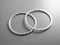 Links - Silver Plated - Circle & Textured - 37.5mm - 4 pcs - Pim's Jewelry Supplies