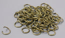 100 of 6mm Antique Bronze Open Jump Rings - Pim's Jewelry Supplies