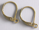 Hoop Earrings with Lever Back - Grade AA - Antique Bronze - 15mm - 20 pcs - Pim's Jewelry Supplies