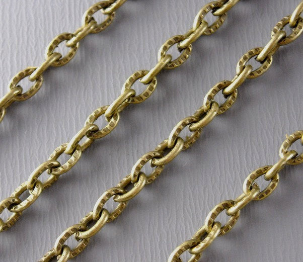 10-Feet 4mm x 3mm Antique Bronze Chain - Pim's Jewelry Supplies