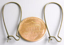 Hoops Kidney Shaped - Antique Bronze - 33mm - 30 pcs - Pim's Jewelry Supplies