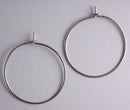 25mm Wine Hoop Earrings in Gunmetal - 20 pcs (10 pairs) - Pim's Jewelry Supplies