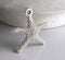 Antique Silver Star Fish Charm - 5 pcs - Pim's Jewelry Supplies