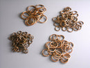 100 MIXED Antique Copper Open Jump Rings - 4mm, 6mm, 8mm & 10mm - Pim's Jewelry Supplies