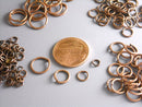 100 MIXED Antique Copper Open Jump Rings - 4mm, 6mm, 8mm & 10mm - Pim's Jewelry Supplies