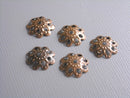 50 pcs Antique Copper Filigree Bead Caps...10mm - Pim's Jewelry Supplies