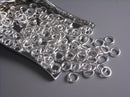 50 of 6mm Silver Plated Open Jump Rings - Pim's Jewelry Supplies