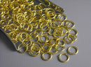 50 of 6mm Gold Plated Open Jump Rings - Pim's Jewelry Supplies