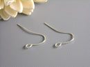 50 pcs of 17mm Silver Plated Earwire - Pim's Jewelry Supplies
