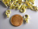 LOBSTER-GOLD-14MMx8MM - 14k Gold Plated Lobster Clasps - 14mm x 8mm...100 pcs - Pim's Jewelry Supplies