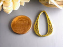 Antique Gold Plated Textured Charm/Linking Ring - 6 pcs - Pim's Jewelry Supplies