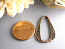 Antique Copper Textured Charm/Linking Ring - 6 pcs - Pim's Jewelry Supplies