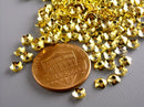 Mini Flower Bead Caps, 14k Gold Plated - 30 pcs - Pim's Jewelry Supplies