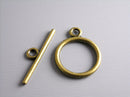 Antique Bronze Toggle Clasps - 10 sets - Pim's Jewelry Supplies