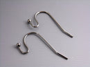 50 pcs of 22mm Gunmetal Plated Earwire with Ball Tip - Pim's Jewelry Supplies