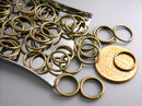 Antique Bronze Open Jump Rings, 10mm  - 21 gauge - 50 pcs - Pim's Jewelry Supplies