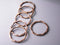 Antique Copper Hammered Circle Connectors - 6 pcs - Pim's Jewelry Supplies