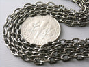 10-Feet 4mm x 3mm Textured Gunmetal Plated Chain - Pim's Jewelry Supplies