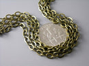 10-Feet Grade A 3.5mm x 2.5mm Antique Brass Cable Chain - Pim's Jewelry Supplies