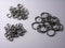 100 MIXED Gunmetal Open Jump Rings - 4mm, 6mm & 10mm - Pim's Jewelry Supplies