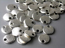 Antiqued Silver Plated Tiny Disc - 10 pcs - Pim's Jewelry Supplies