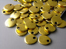 Antiqued Gold Plated Tiny Disc - 10 pcs - Pim's Jewelry Supplies