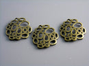 Antique Bronze Bubble Charms - 6 pcs - Pim's Jewelry Supplies