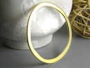 Large 53mm Gold Plated Circle Links - 2 pcs - Pim's Jewelry Supplies